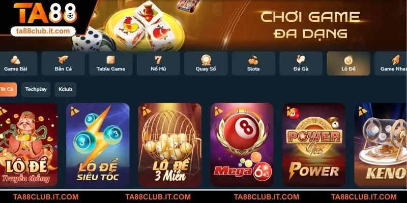 Hình thức lô đề siêu tốc đỉnh cao tại TA88